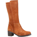 Tan - Front - Riva Womens-Ladies Lucy Suede Knee-High Boots