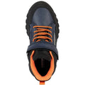 Navy-Orange - Lifestyle - Geox Boys Simbyos Abx Waxed Leather Casual Shoes