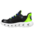 Black-Lime - Back - Skechers Boys Hypno-Flash 2.0 - Odelux Trainers