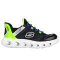 Black-Lime - Side - Skechers Boys Hypno-Flash 2.0 - Odelux Trainers