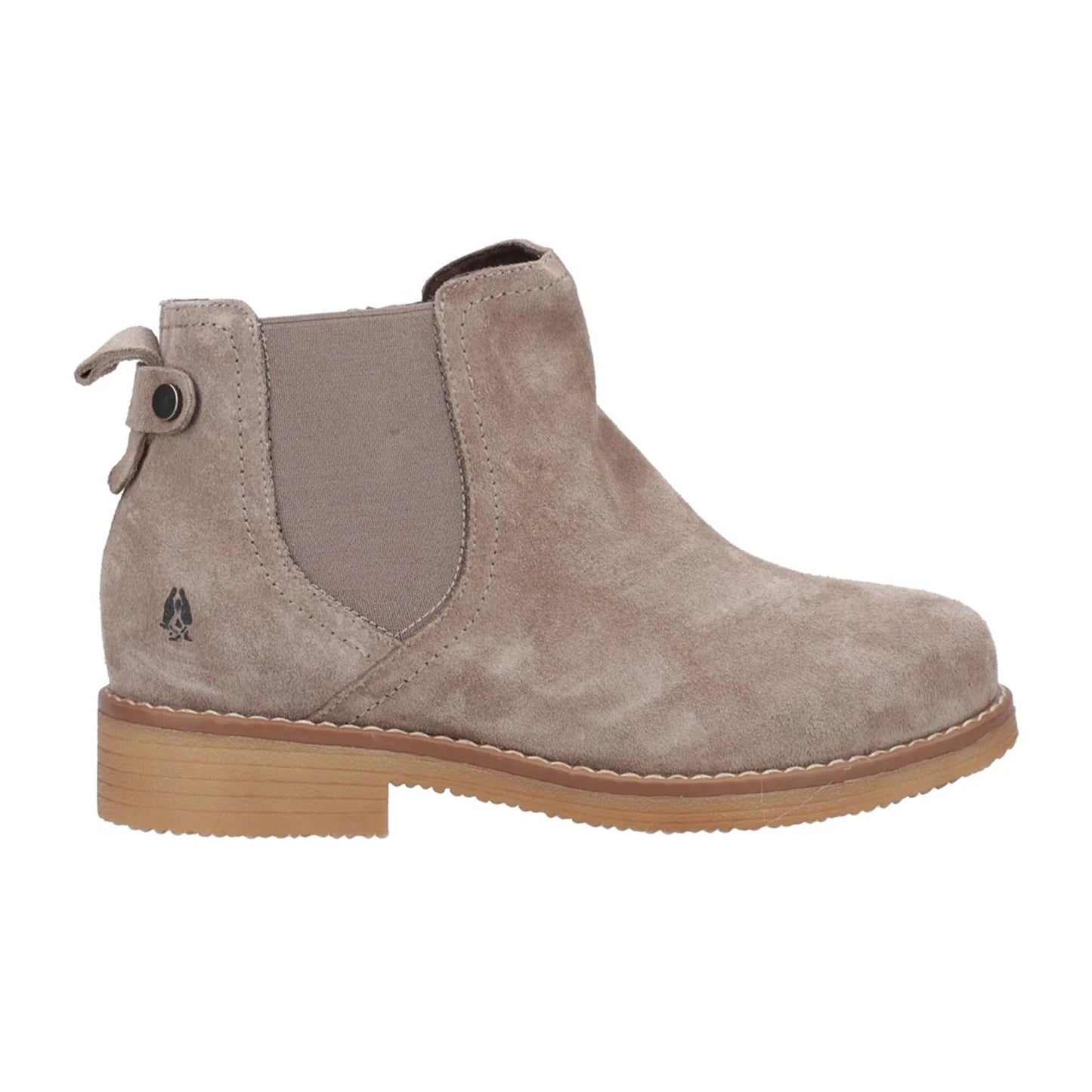Grey - Lifestyle - Hush Puppies Womens-Ladies Maddy Suede Wide Ankle Boots