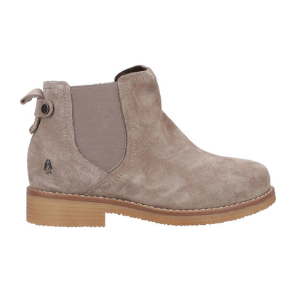 Grey - Lifestyle - Hush Puppies Womens-Ladies Maddy Suede Wide Ankle Boots