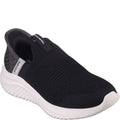 Black-White - Front - Skechers Childrens-Kids Ultra Flex 3.0 Smooth Step Casual Shoes