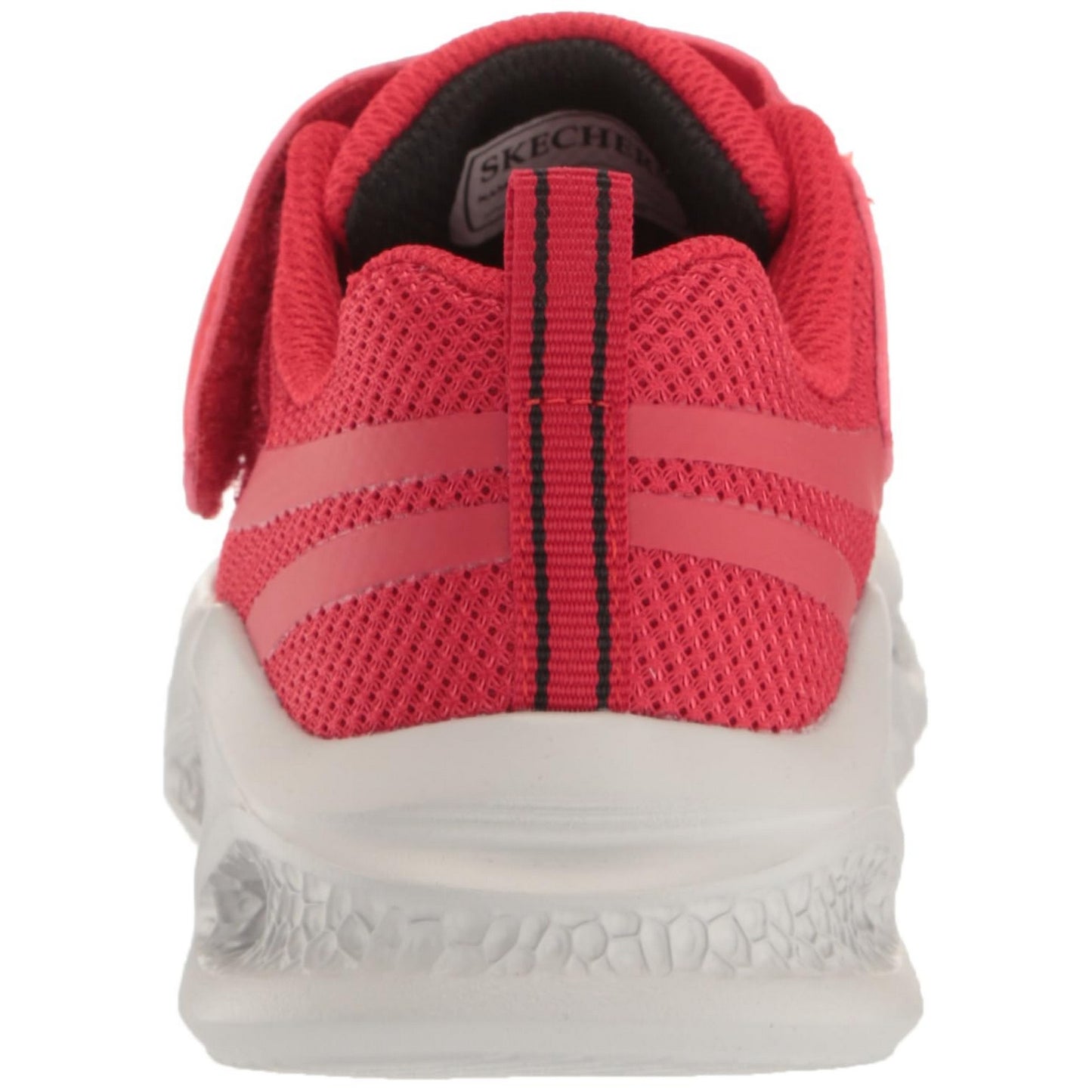Red-Black - Back - Skechers Boys S-Lights Meteor-Lights Trainers