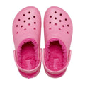 Hyper Pink - Pack Shot - Crocs Toddler Classic Lined Clogs