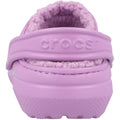 Orchid - Back - Crocs Toddler Classic Lined Clogs