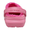 Hyper Pink - Back - Crocs Toddler Classic Lined Clogs
