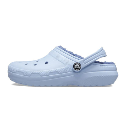 Blue Calcite - Side - Crocs Childrens-Kids Classic Lined Clogs