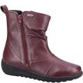 Burgundy - Front - Fleet & Foster Womens-Ladies Brecknock Leather Ankle Boots