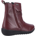 Burgundy - Back - Fleet & Foster Womens-Ladies Brecknock Leather Ankle Boots