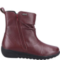 Burgundy - Side - Fleet & Foster Womens-Ladies Brecknock Leather Ankle Boots