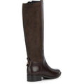 Coffee - Back - Geox Womens-Ladies D Felicity D Leather Calf Boots