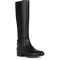 Black - Front - Geox Womens-Ladies Felicity Leather Calf Boots