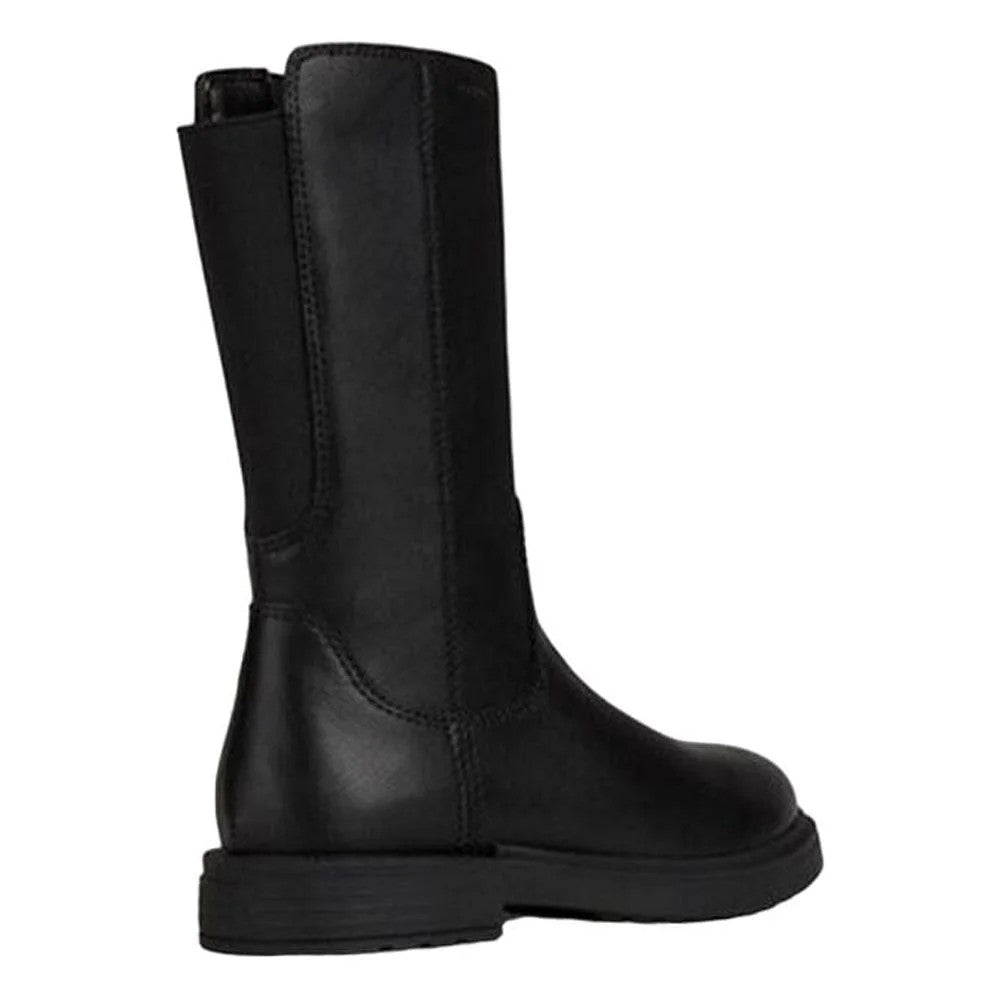 Black - Back - Geox Girls Eclair Ankle Boots