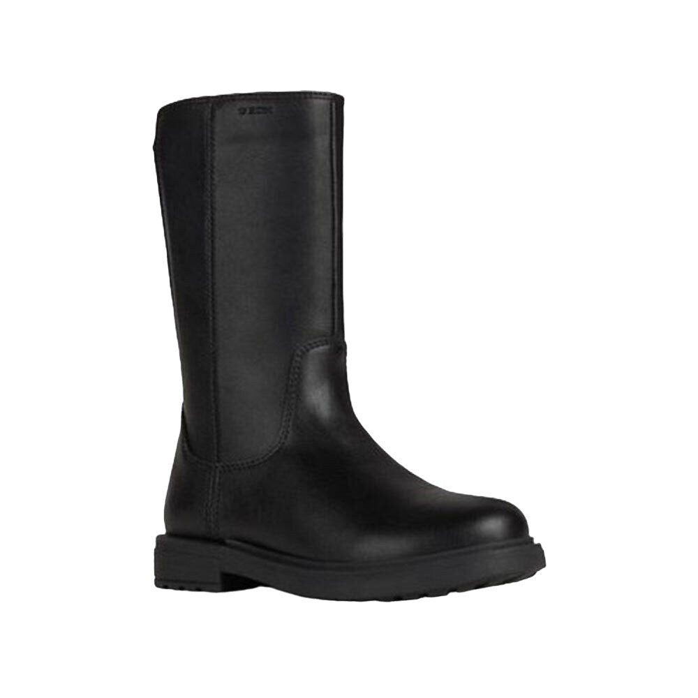 Black - Front - Geox Girls Eclair Ankle Boots