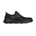 Black - Side - Skechers Mens Garza - Gervin Leather Oxford Shoes