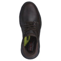 Chocolate - Lifestyle - Skechers Mens Garza - Gervin Leather Oxford Shoes