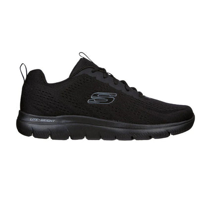 Black - Side - Skechers Mens Summits - Torre Casual Shoes