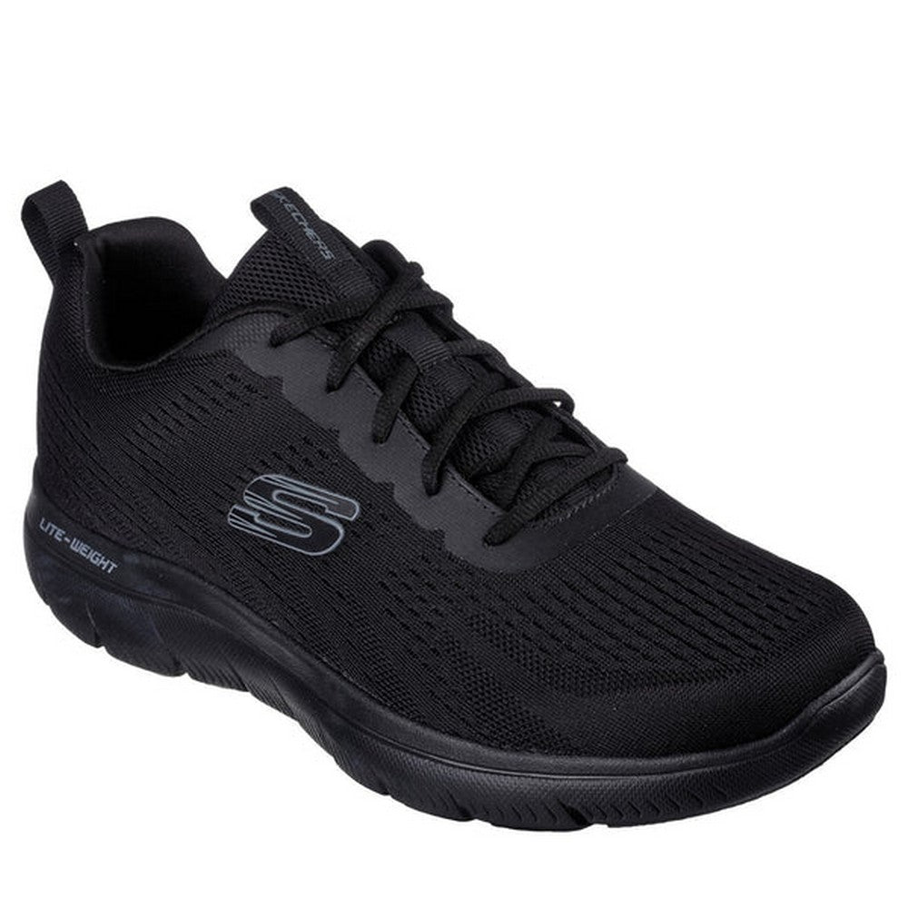 Black - Front - Skechers Mens Summits - Torre Casual Shoes