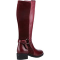 Bordeaux - Back - Riva Womens-Ladies Aubrey Suede Knee-High Boots