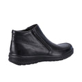 Black - Back - Fleet & Foster Mens Targhee Leather Ankle Boots