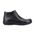 Black - Side - Fleet & Foster Mens Targhee Leather Ankle Boots