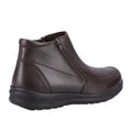 Brown - Back - Fleet & Foster Mens Targhee Leather Ankle Boots