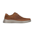 Dark Brown - Side - Skechers Mens Proven Aldeno Leather Casual Shoes