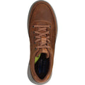 Dark Brown - Lifestyle - Skechers Mens Proven Aldeno Leather Casual Shoes
