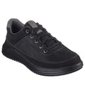 Black - Front - Skechers Mens Proven Aldeno Leather Casual Shoes