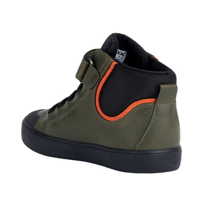 Dark Green-Black - Back - Geox Boys Gisli Trainers