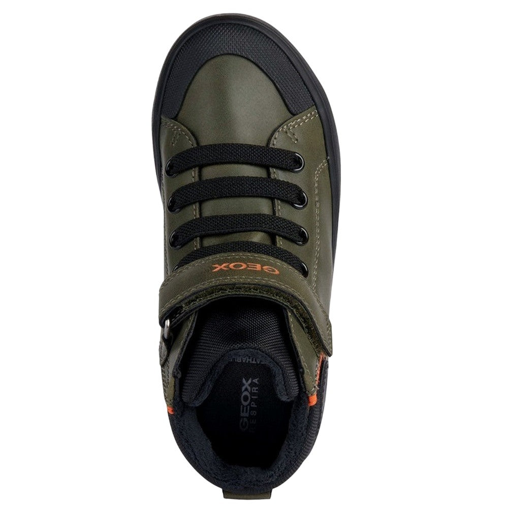 Dark Green-Black - Lifestyle - Geox Boys Gisli Trainers