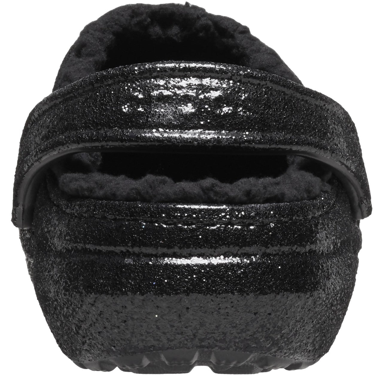 Black - Back - Crocs Womens-Ladies Glitter Clogs