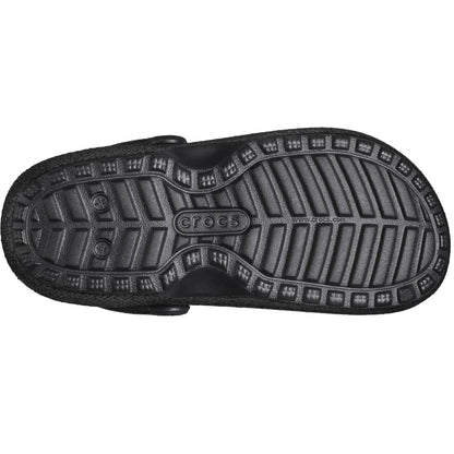 Black - Pack Shot - Crocs Womens-Ladies Glitter Clogs