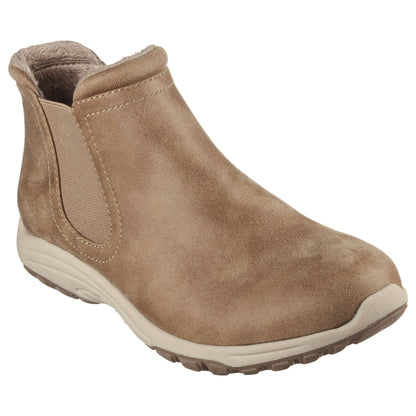 Mushroom - Front - Skechers Womens-Ladies Reggae Fest 2.0 - New Yorker Relaxed Fit Chelsea Boots