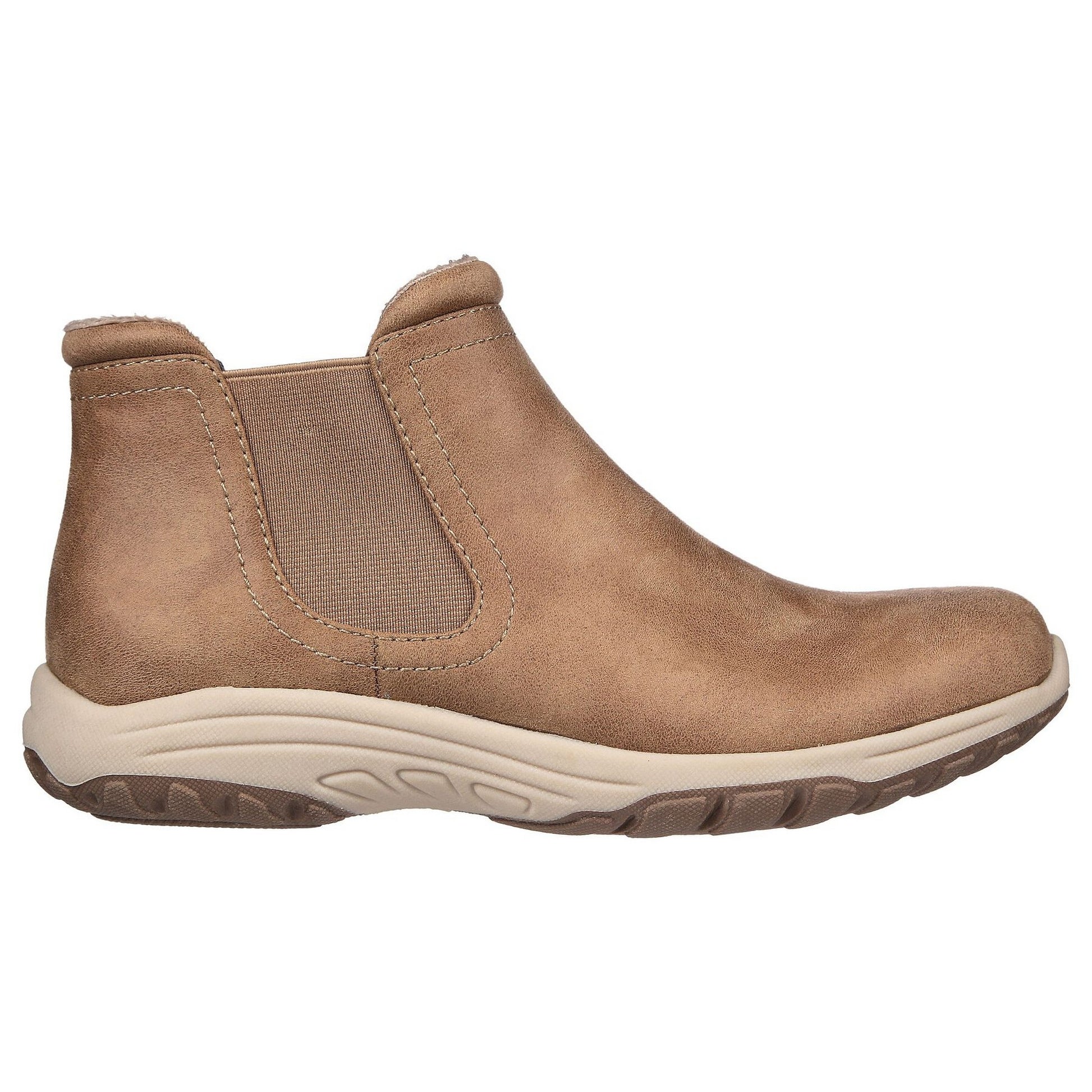 Mushroom - Side - Skechers Womens-Ladies Reggae Fest 2.0 - New Yorker Relaxed Fit Chelsea Boots