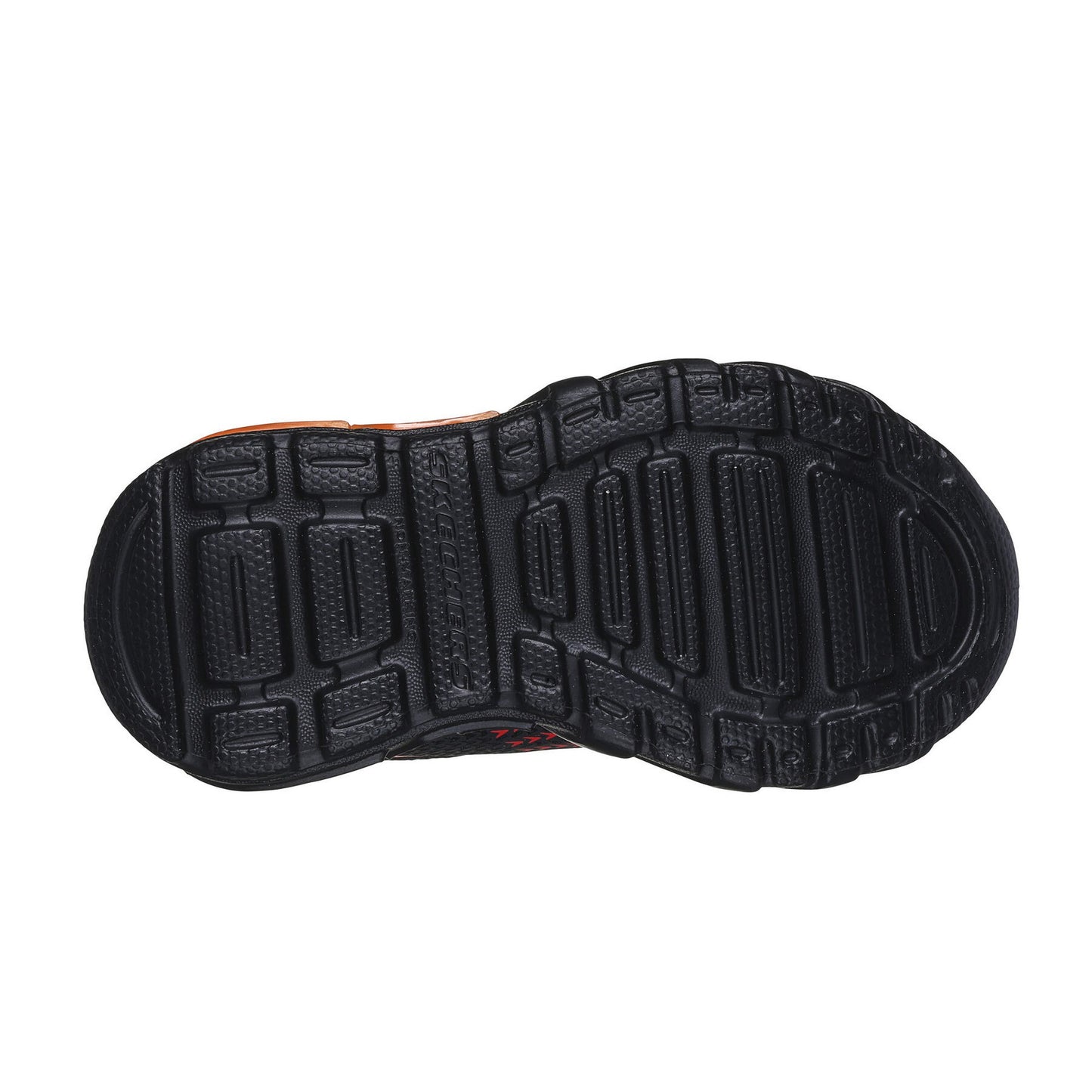 Black-Red - Pack Shot - Skechers Boys S Lights Flex-Glow Bolt Trainers