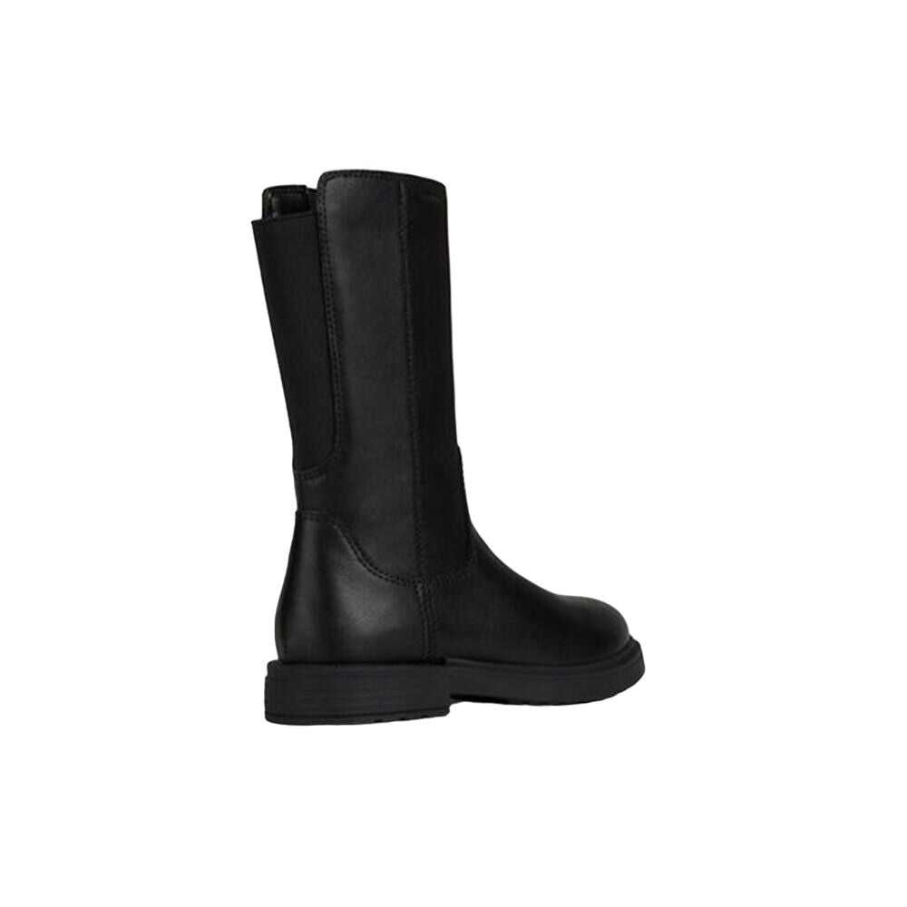 Black - Back - Geox Girls Eclair Ankle Boots