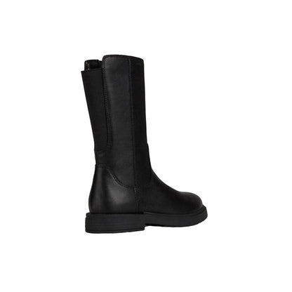 Black - Back - Geox Girls Eclair Ankle Boots