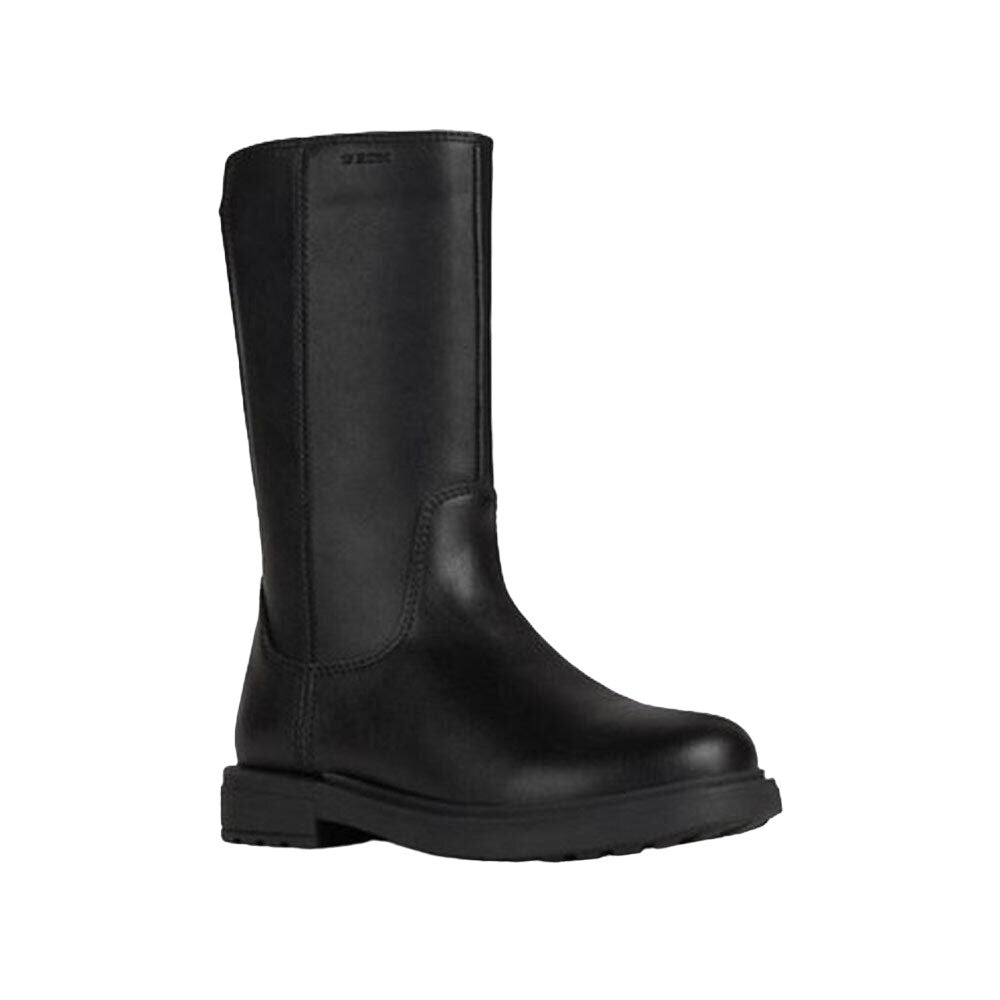 Black - Front - Geox Girls Eclair Ankle Boots