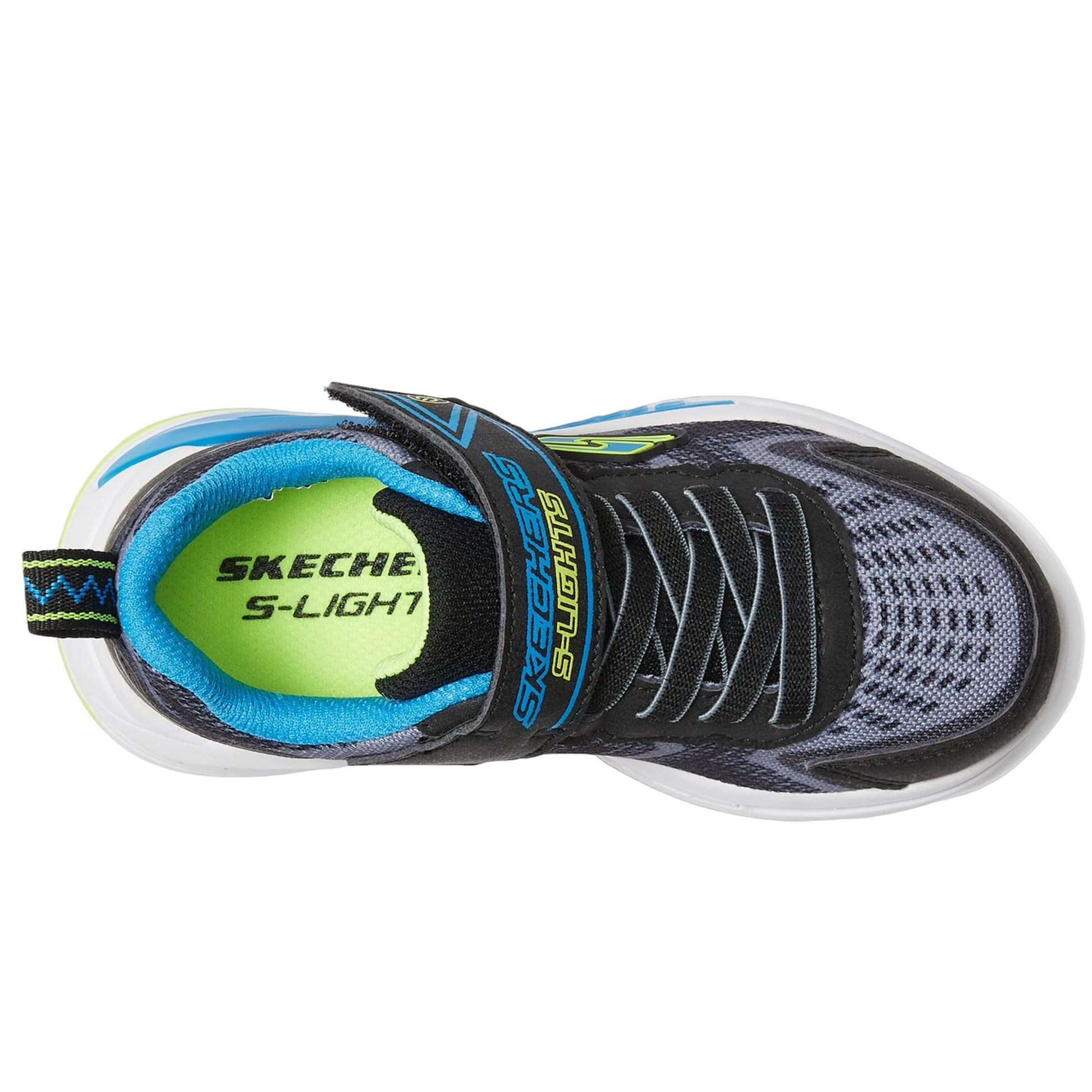 Black-Yellow-Blue - Lifestyle - Skechers Boys S Lights Tri-Namics Trainers
