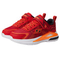 Red-Orange - Front - Skechers Boys S Lights Tri-Namics Trainers
