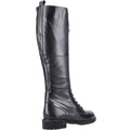 Black - Back - Riva Womens-Ladies Poppy Leather Knee-High Boots