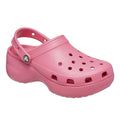 Hyper Pink - Front - Crocs Womens-Ladies Classic Platform Clogs