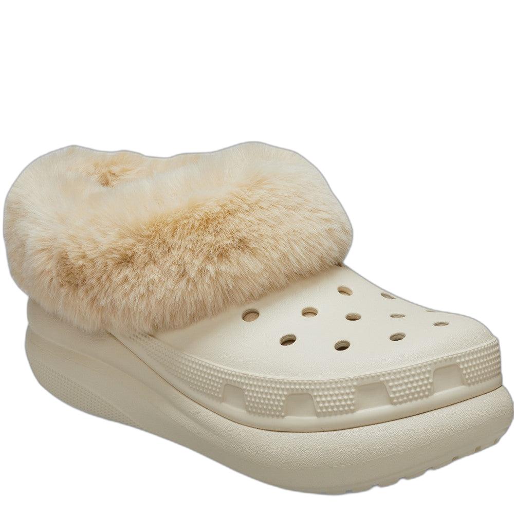 Bone - Front - Crocs Womens-Ladies Furever Crush Clogs