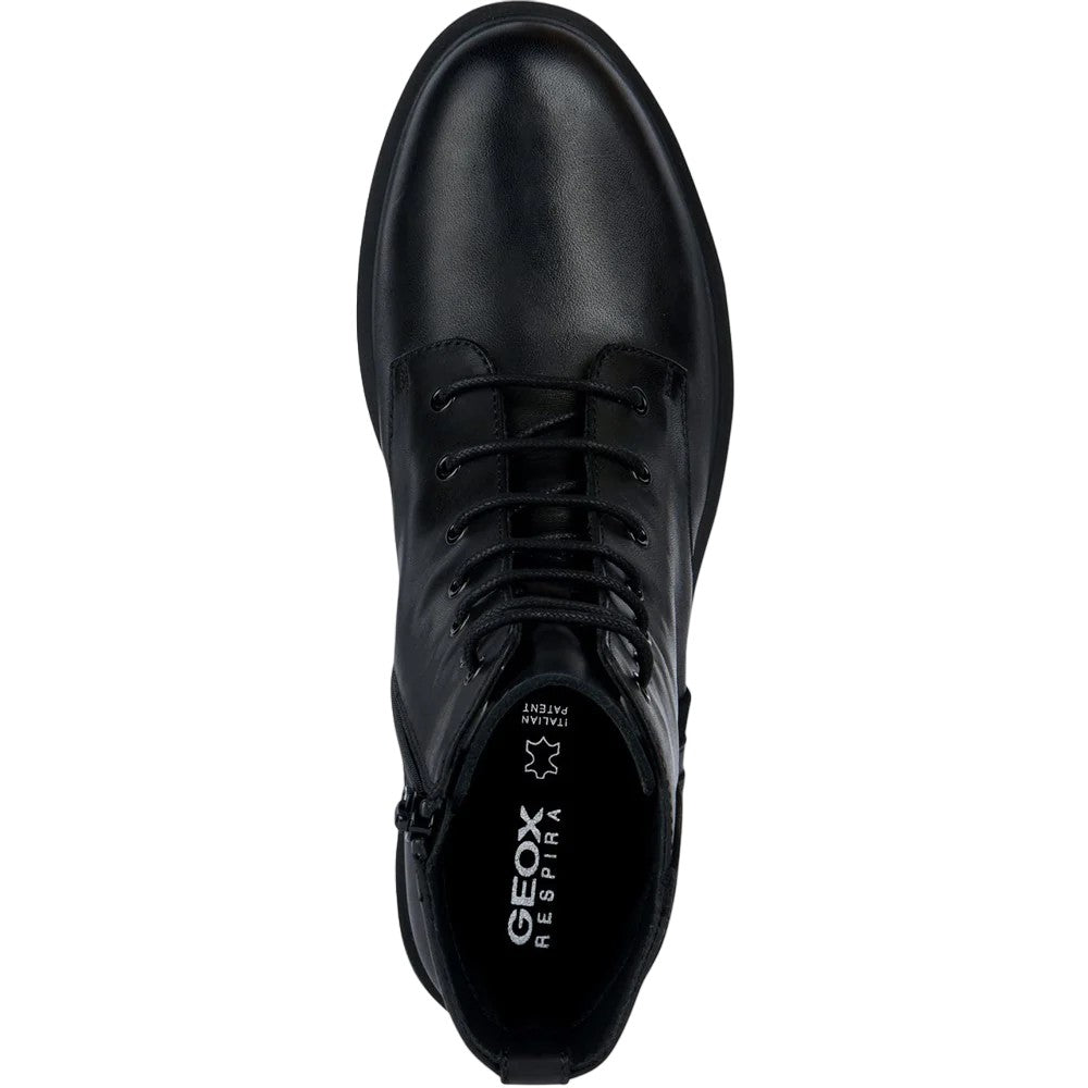 Black - Lifestyle - Geox Womens-Ladies Spherica Suede Ankle Boots
