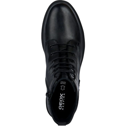 Black - Lifestyle - Geox Womens-Ladies Spherica Suede Ankle Boots