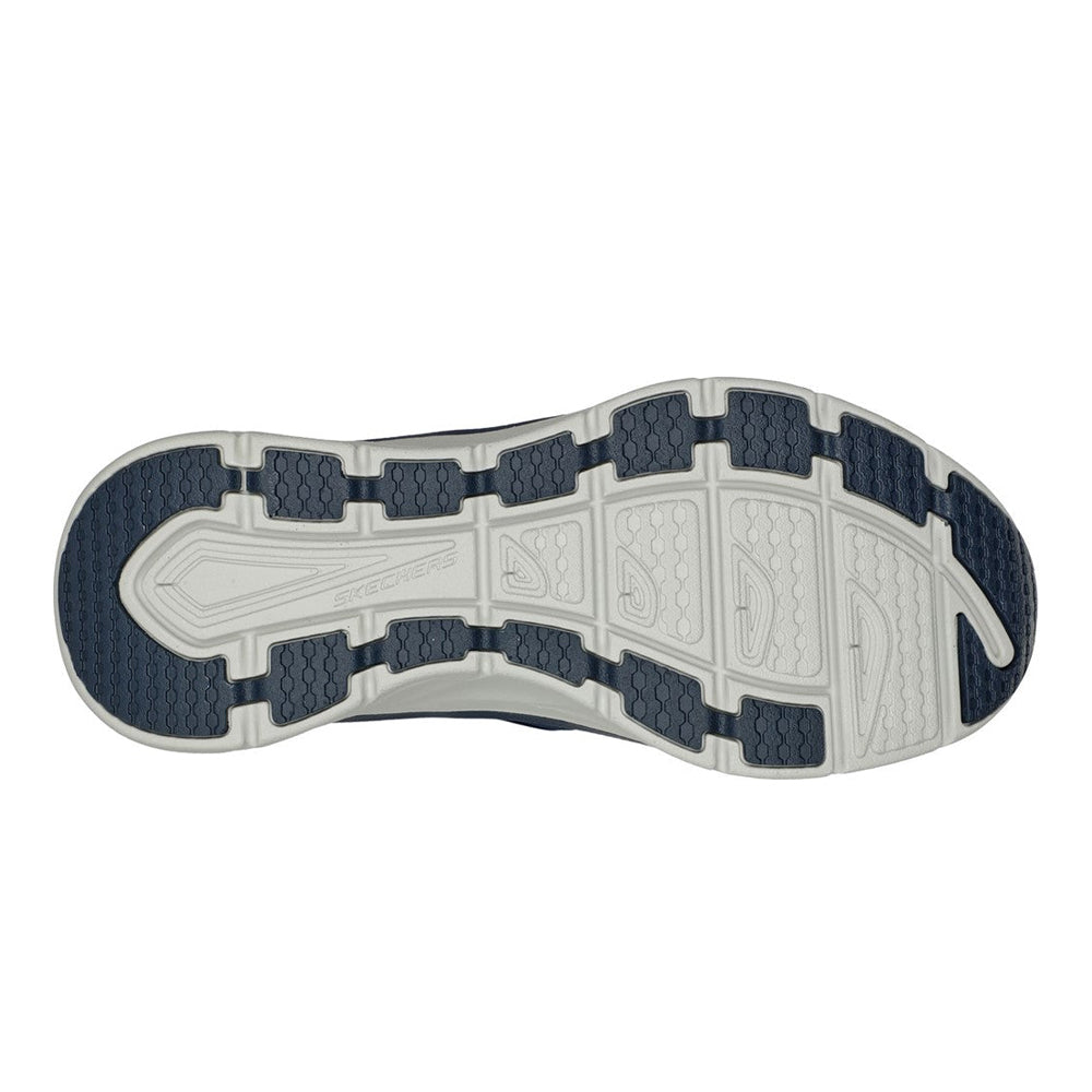 Navy - Side - Skechers Mens D´Lux Walker-Orford Casual Shoes