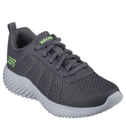 Charcoal - Front - Skechers Boys Bounder - Karonik Trainers