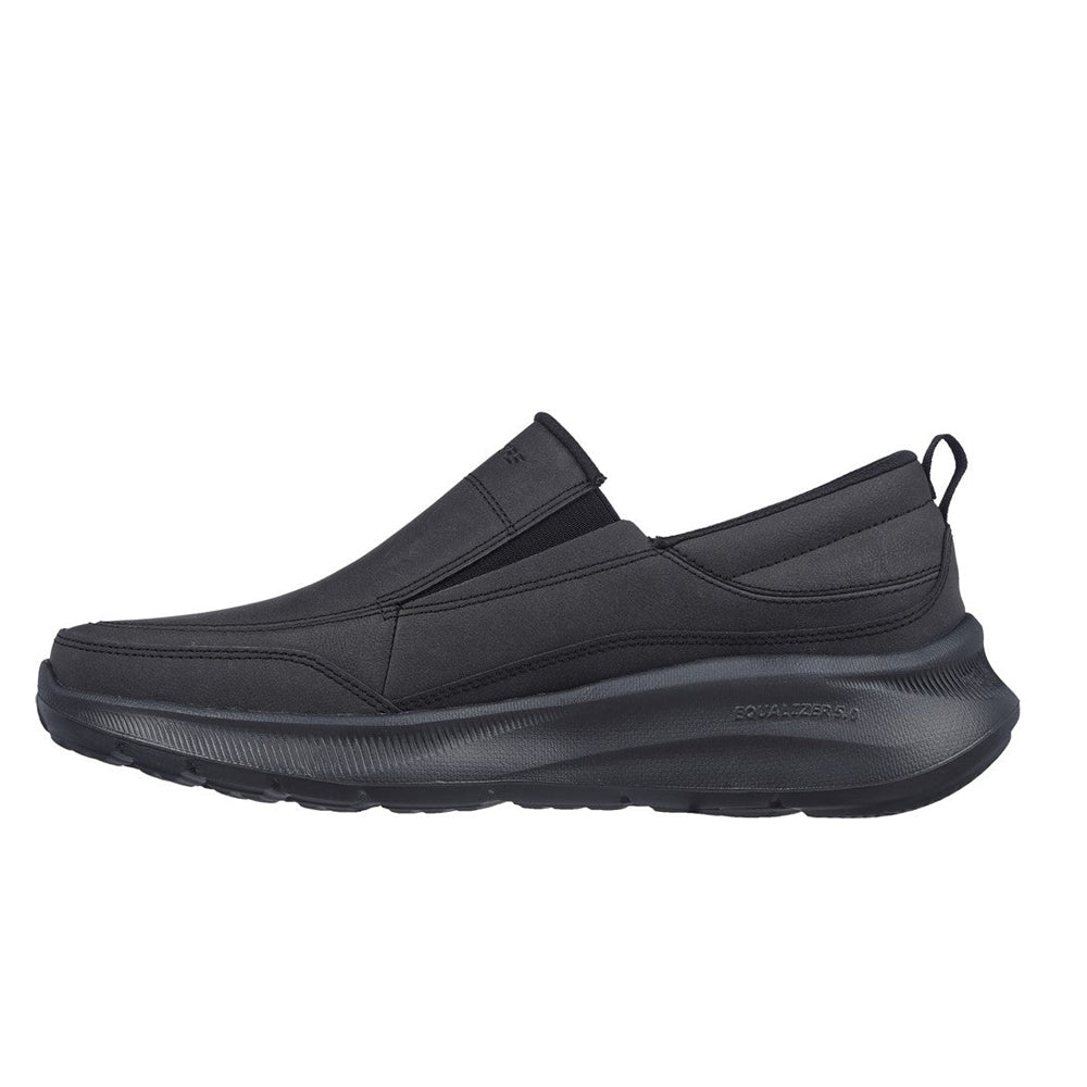 Black - Back - Skechers Mens Equalizer 5.0 - Harvey Nubuck Casual Shoes